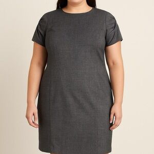 Michael Kors Dark Gray Short Sleeve Dress
